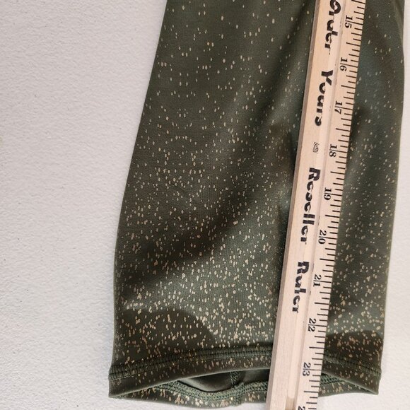 Torrid Active Leggings With Side Pockets Dots Plus Size 5 Olive Green - Picture 13 of 16